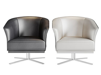 现代十字支架的单人沙发3d模型 现代十字支架的单人沙发