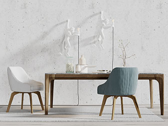 北欧实木长方形餐桌椅组合