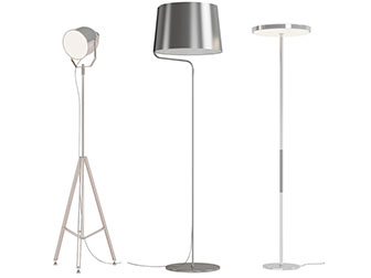 现代轻奢金属支架落地灯