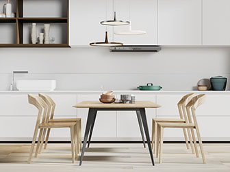 北欧整体橱柜餐桌椅组合
