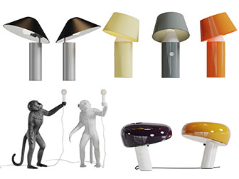 现代彩色台灯床头灯