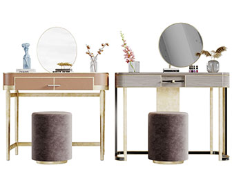 现代轻奢化妆梳妆台