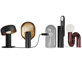 后现代金属灯罩台灯床头灯