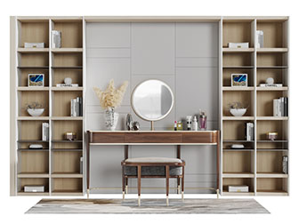 现代轻奢化妆梳妆台