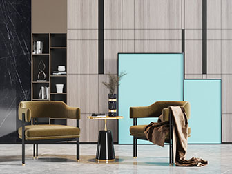 现代镂空靠背的休闲椅子