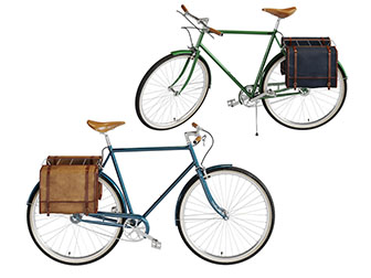 工业风后座带箱子的自行车