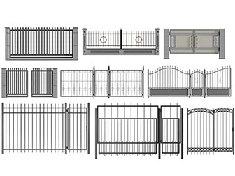现代金属镂空围栏护栏