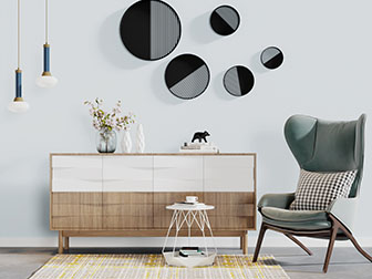 北欧实木玄关柜休闲椅子