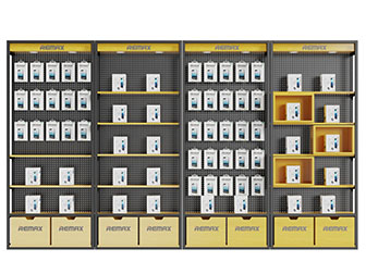 现代手机店金属货架3d模型 现代手机店金属货架