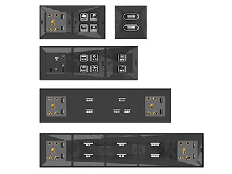 现代黑色开关面板3d模型 现代黑色开关面板
