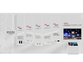 现代通信企业文化宣传背景墙3d模型 现代通信企业文化宣传背景墙