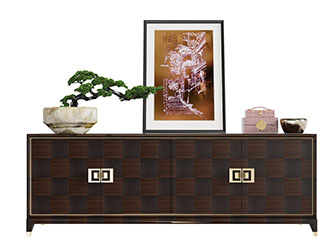 中式实木电视柜