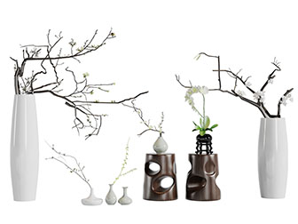 中式花瓶花卉装饰摆件