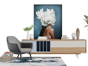 现代灰色单人沙发3d模型 现代灰色单人沙发