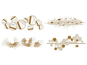 新中式金属装饰挂件