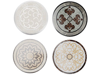 欧式圆形地面拼花