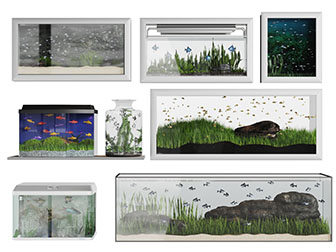 长方形鱼缸水族