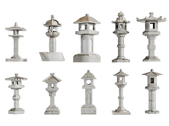 中式石头路灯庭院地灯