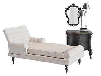 欧式软包贵妃椅美人榻