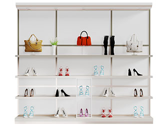 现代金属箱包鞋子货架3d模型 现代金属箱包鞋子货架