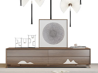 新中式实木电视柜