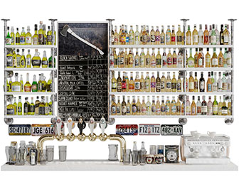 工业风金属管吊架饮料货架3d模型 工业风金属管吊架饮料货架