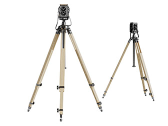 可调节高度的三角支架相机