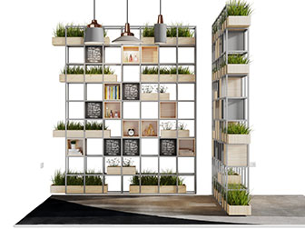 现代金属装饰架