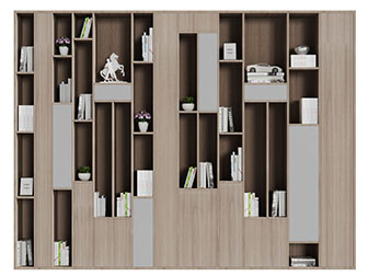 现代实木镂空装饰柜