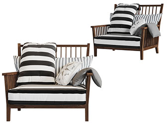 新中式实木镂空扶手单人沙发3d模型 新中式实木镂空扶手单人沙发