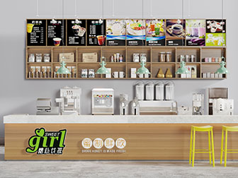 现代实木咖啡厅吧台吧凳