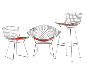 现代轻奢镂空金属网休闲椅子吧椅