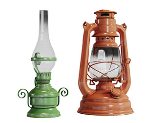 现代复古金属玻璃灯罩煤油灯台灯