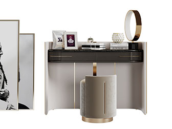 现代轻奢化妆梳妆台
