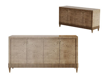 日式实木玄关柜边柜