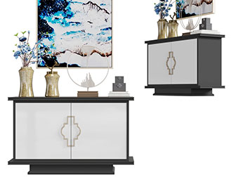 中式玄关柜边柜