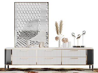 现代轻奢电视桌