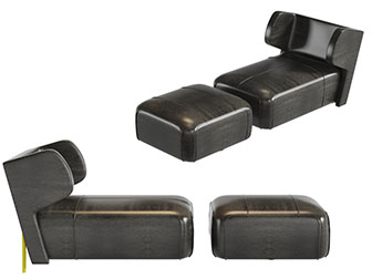 后现代黑色脚踏