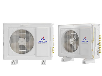 现代白色空调外机