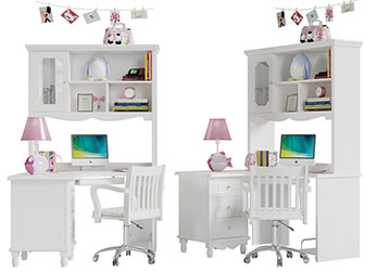 简欧儿童学习桌椅组合