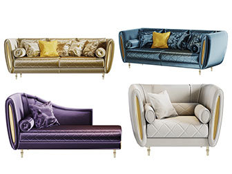 欧式多人单人沙发贵妃椅美人榻