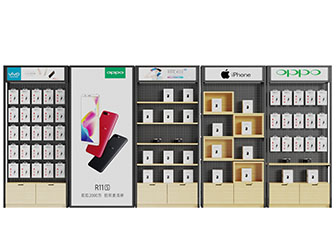 现代手机店货架展柜