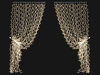 现代窗帘灯饰挂件