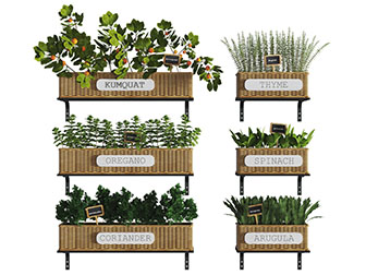 北欧编织花盆墙面吊篮植物墙