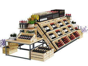 现代金属架实木收纳盒红酒货架3d模型 现代金属架实木收纳盒红酒货架