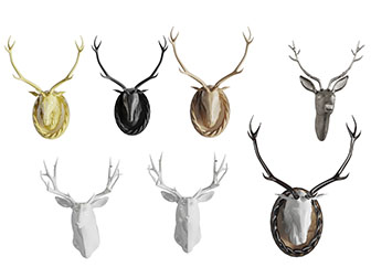 北欧麋鹿墙饰挂件