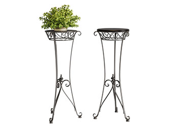 欧式铁艺雕花花架盆栽植物