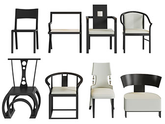 新中式休闲椅子扶手椅