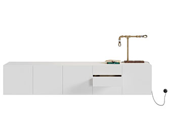 工业风悬挂式电视柜台灯