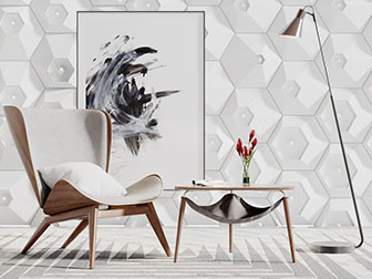 北欧实木休闲椅子茶几组合